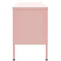 vidaXL Tv-bänk pink 105x35x50 cm stål - Bild 5