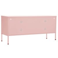 vidaXL Tv-bänk pink 105x35x50 cm stål - Bild 6