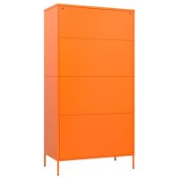 vidaXL Garderob 90x50x180 cm Orange stål - Bild 6