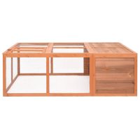 vidaXL Utomhusbur 150x100x50 cm massivt granträ - Bild 2