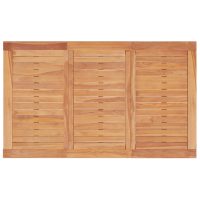 vidaXL Trädgårdsbord 150x90x75 cm massiv teak - Bild 5