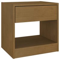 vidaXL Sängbord 2 st honungsbrun 40x31x40 cm massiv furu - Bild 6