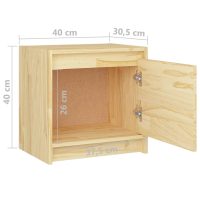 vidaXL Sängbord 2 st 40x30,5x40 cm massiv furu - Bild 10