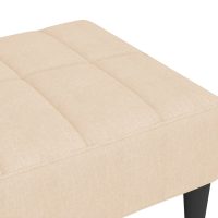 vidaXL Fotpall gräddvit 78x56x32 cm tyg - Bild 6