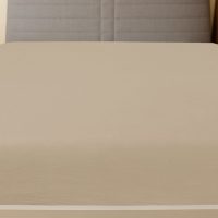 vidaXL Dra-på-lakan jersey taupe 90x200 cm bomull - Bild 2