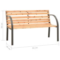 vidaXL Barnbänk 81 cm kinesiskt granträ - Bild 6