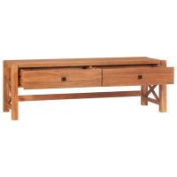 vidaXL Tv-bänk med lådor 120x40x45 cm massiv teak - Bild 6