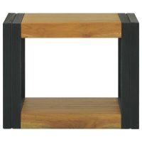 vidaXL Väggmonterat badrumsskåp 45x45x35 cm massiv teak - Bild 2