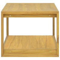 vidaXL Väggmonterat badrumsskåp 110x45x35 cm massiv teak - Bild 3