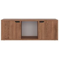 vidaXL TV-bänk brun ek 88,5x27,5x30,5 cm spånskiva - Bild 7