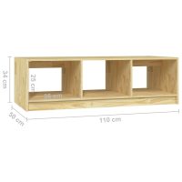 vidaXL Soffbord 110x50x34 cm massiv furu - Bild 8