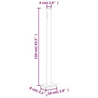 vidaXL Infällbar sidomarkis 180x600 cm antracit - Bild 9