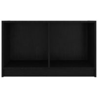 vidaXL TV-bänk svart 70x33x42 cm massiv furu - Bild 6