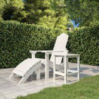 vidaXL Adirondack bord vit 38x38x46 cm HDPE - Bild 3