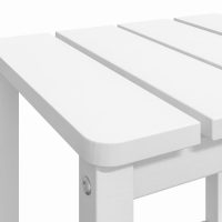 vidaXL Adirondack bord vit 38x38x46 cm HDPE - Bild 6