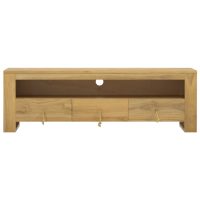 vidaXL Tv-bänk 110x30x35 cm massiv teak - Bild 3