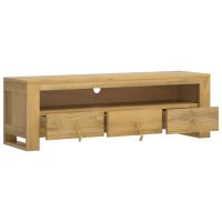 vidaXL Tv-bänk 110x30x35 cm massiv teak - Bild 4