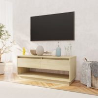 vidaXL TV-bänk sonoma-ek 102x41x44 cm konstruerat trä - Bild 3