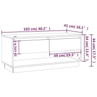 vidaXL TV-bänk sonoma-ek 102x41x44 cm konstruerat trä - Bild 9