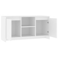 vidaXL TV-bänk vit 102x37,5x52,5 cm spånskiva - Bild 7