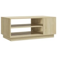 vidaXL Soffbord sonoma-ek 102x55x43 cm spånskiva - Bild 2