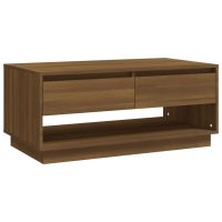 vidaXL Soffbord brun ek 102,5x55x44 cm konstruerat trä - Bild 2