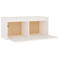 vidaXL Väggskåp vit 80x30x35 cm massiv furu - Bild 7