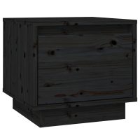 vidaXL Sängbord svart 35x34x32 cm massiv furu - Bild 2