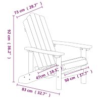 vidaXL Däckstolar för trädgården 2 st HDPE aquablå - Bild 5