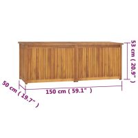 vidaXL Trädgårdslåda 150x50x55 cm massiv teak - Bild 11