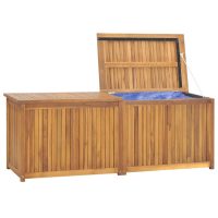 vidaXL Trädgårdslåda 150x50x55 cm massiv teak - Bild 5