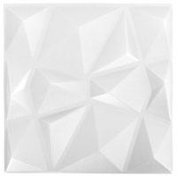 vidaXL 3D Väggpaneler 24 st 50x50 cm diamant vit 6 m² - Bild 5