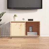 vidaXL Tv-bänk 74x35x44 cm massiv furu - Bild 7