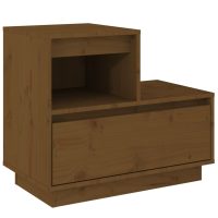 vidaXL Sängbord 2 st honungsbrun 60x34x51 cm massiv furu - Bild 3