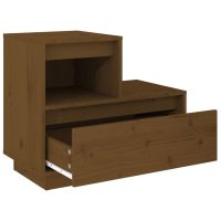 vidaXL Sängbord 2 st honungsbrun 60x34x51 cm massiv furu - Bild 6