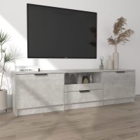 vidaXL Tv-bänk betonggrå 140x35x40 cm konstruerat trä - Bild 3