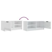 vidaXL Tv-bänk vit högglans 80x35x36,5 cm konstruerat trä - Bild 8