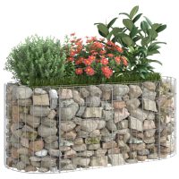 vidaXL Planteringsgabion galvaniserat järn 120x50x50 cm - Bild 3