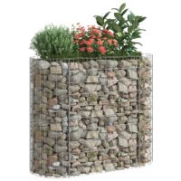 vidaXL Planteringsgabion galvaniserat järn 120x50x100 cm - Bild 7