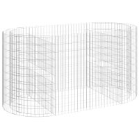 vidaXL Planteringsgabion galvaniserat järn 200x100x100 cm - Bild 2