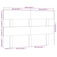 vidaXL Sänggavel vit 164x3x81 cm massiv furu - Bild 6