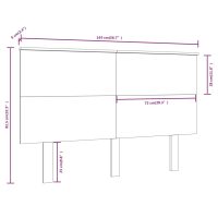 vidaXL Sänggavel vit 144x6x82,5 cm massiv furu - Bild 6