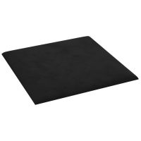 vidaXL Väggpaneler 12 st svart 30x30 cm sammet 1,08 m² - Bild 4