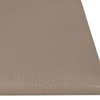 vidaXL Väggpaneler 12 st cappuccino 60x15 cm konstläder 1,08 m² - Bild 6