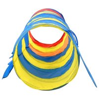 vidaXL Lektunnel med 250 bollar flerfärgad 245 cm polyester - Bild 6