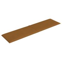 vidaXL Väggpaneler 12 st brun 60x15 cm sammet 1,08 m² - Bild 4