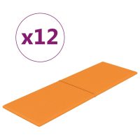 vidaXL Väggpaneler 12 st ljusgul 90x30 cm tyg 3,24 m² - Bild 2