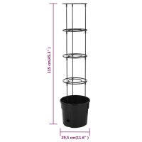 vidaXL Kruka för tomatplanta Ø29,5x115 cm polypropylen - Bild 6