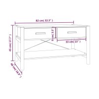 vidaXL Soffbord svart 82x48x45 cm konstruerat trä - Bild 10