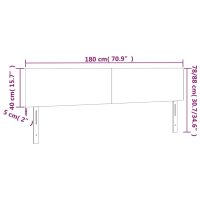 vidaXL Huvudgavlar 2 st ljusgrå 90x5x78/88 cm sammet - Bild 8